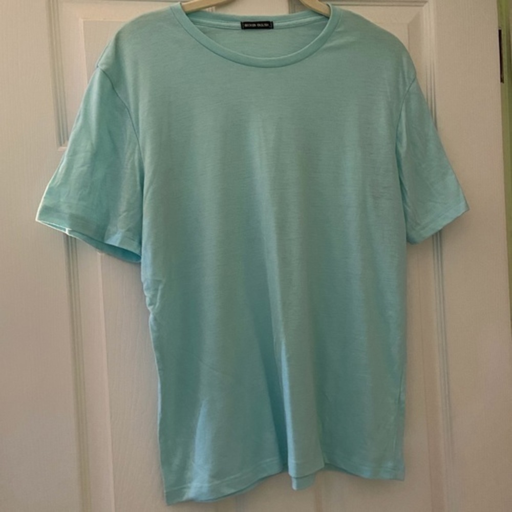 Turquoise Aquamarine Soft Short Sleeve Tee Large
